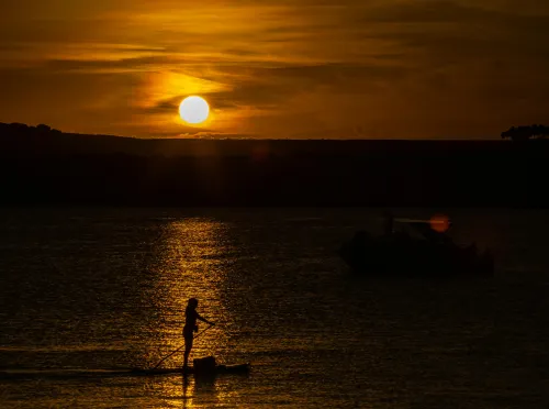 Person am Meer