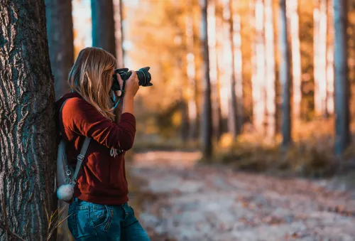 Fotograf in der Natur