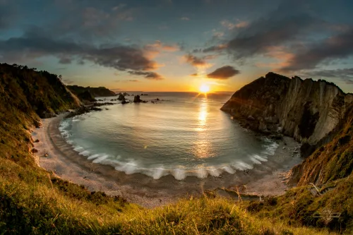 Sonnenuntergang am Strand